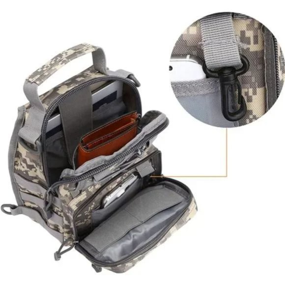 New Outdoor Tactical Bag Backpack, Camo Grey - Picture 4 of 7